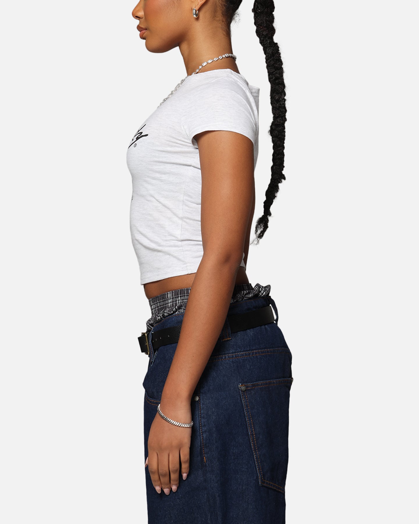 Ed Hardy Women's Dragon Baby T-Shirt Grey Marle、mySite、zt4zffjzw