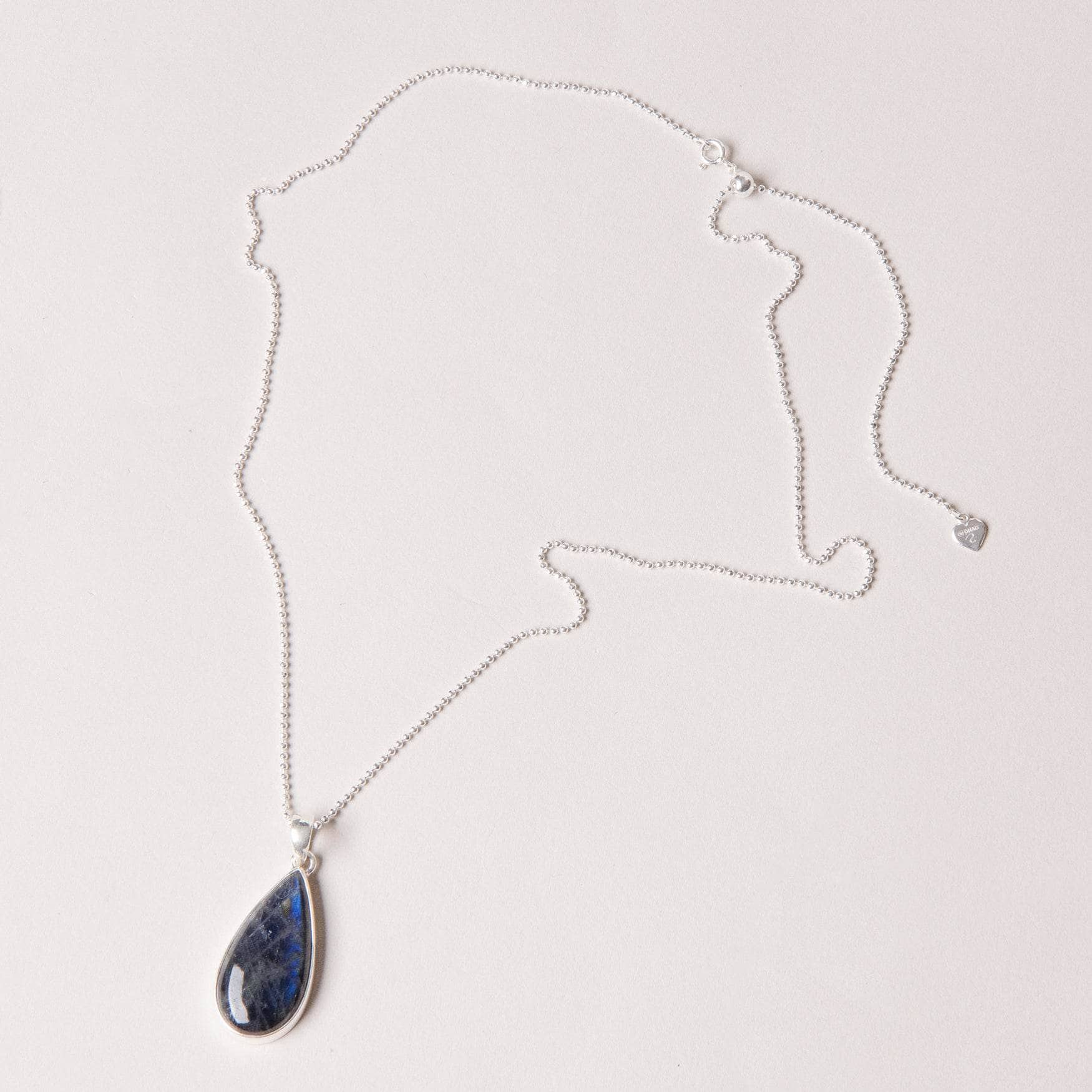 Labradorite Teardrop Pendant Necklace、mySite、hinf8tx79
