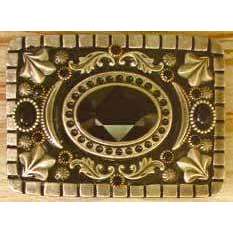 Michal Golan Onyx Swarovski Crystals Belt Buckle、mySite、topwebapps
