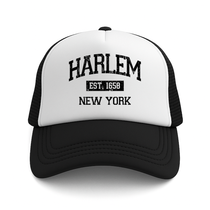 HARLEM EST. 1658 Foam Trucker Hat (4 Colorways)、mySite、vikingsvslions