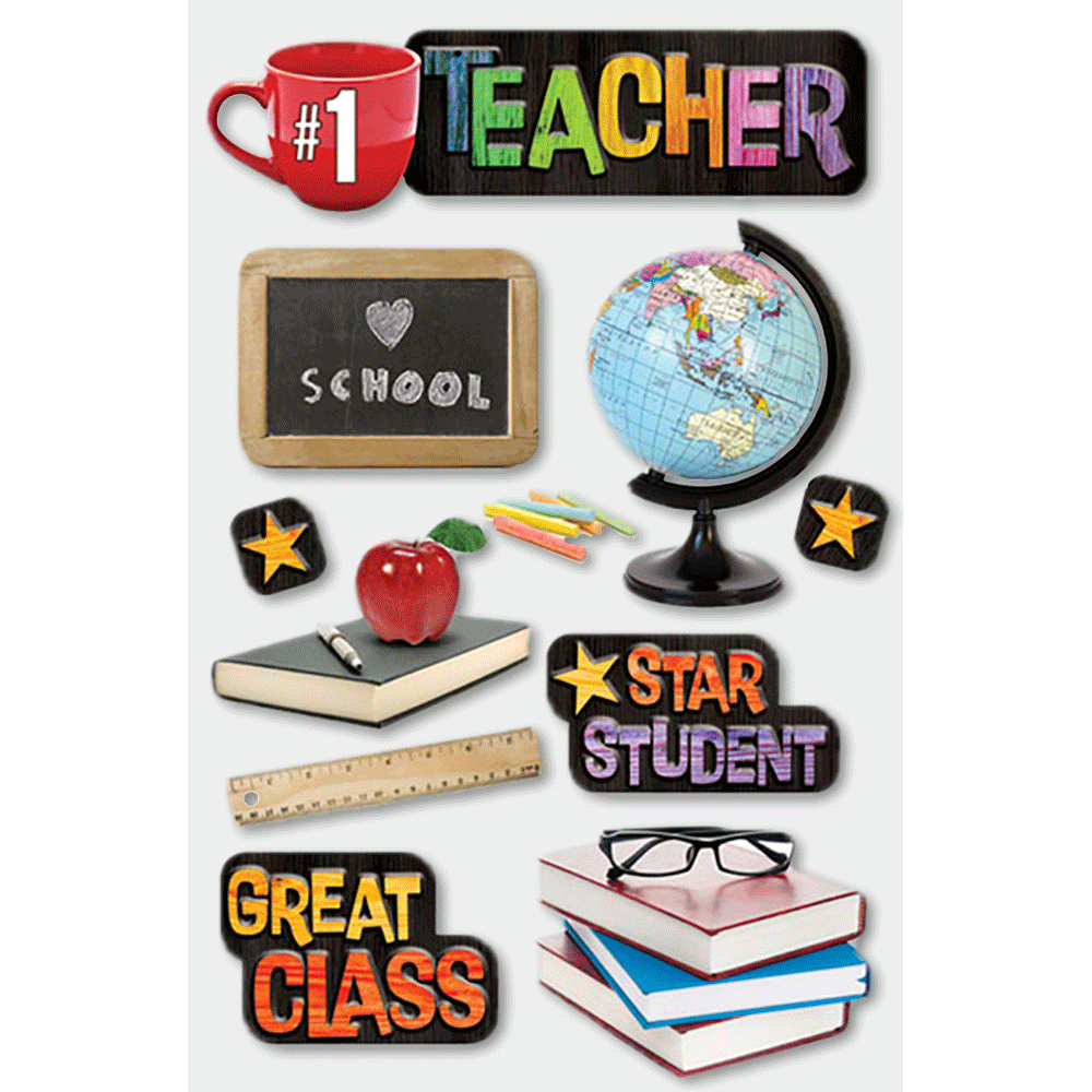  Teacher 3-D Stickers、mySite、ghnorth