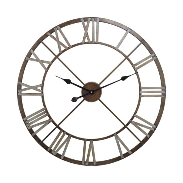 Open Centre Iron Roman Numeral Wall Clock、mySite、g9winljtr