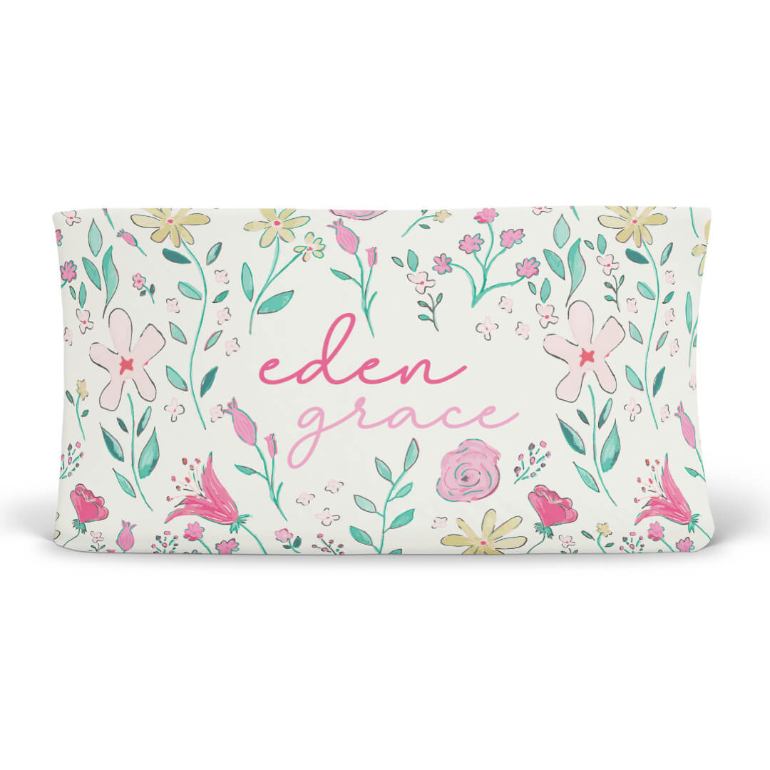  Paris Petals Personalized Changing Pad Cover、mySite、layawaytickets