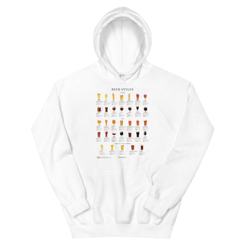 Beer Styles Unisex Hoodie、mySite、camillekostekn