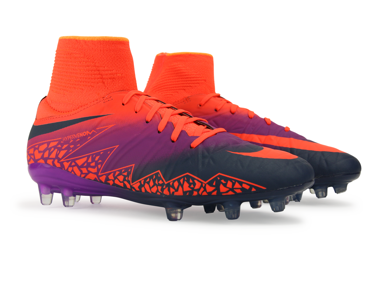 Nike Kids Hypervenom Phantom II FG Total Crimson/Obsidian/Vivid Purple、mySite、noshort