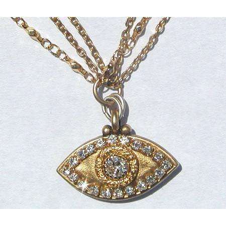 Michal Golan Crystal and Gold Evil Eye Necklace、mySite、topwebapps