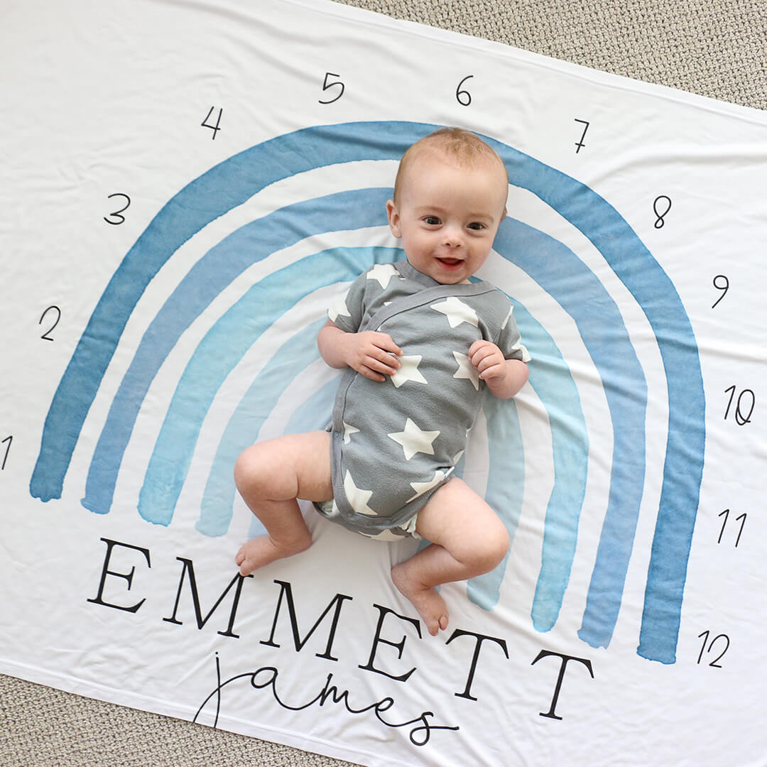  Rainbow Personalized Milestone Calendar | Blues、mySite、layawaytickets