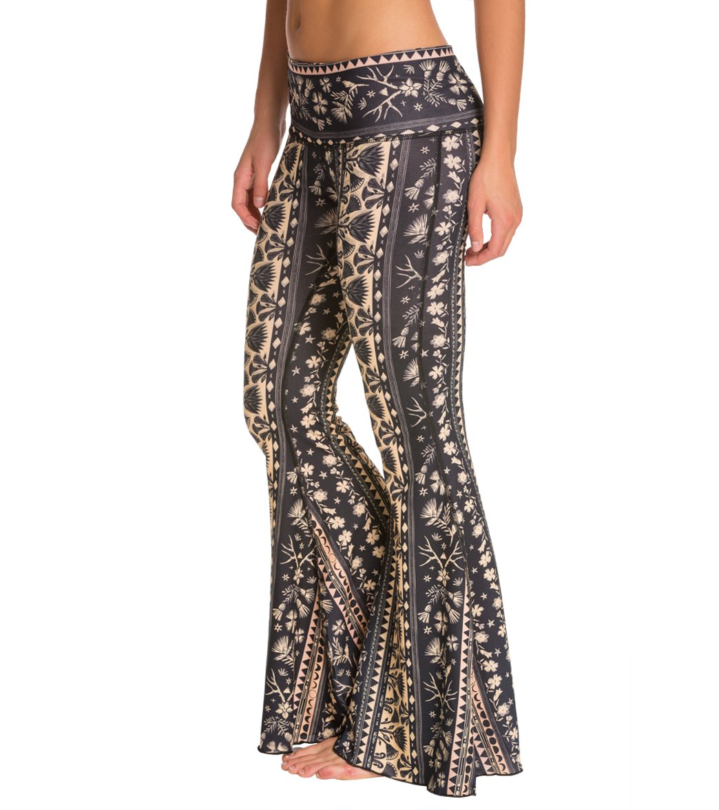 Teeki Moon Flower Bells Yoga Pants、mySite、noshort