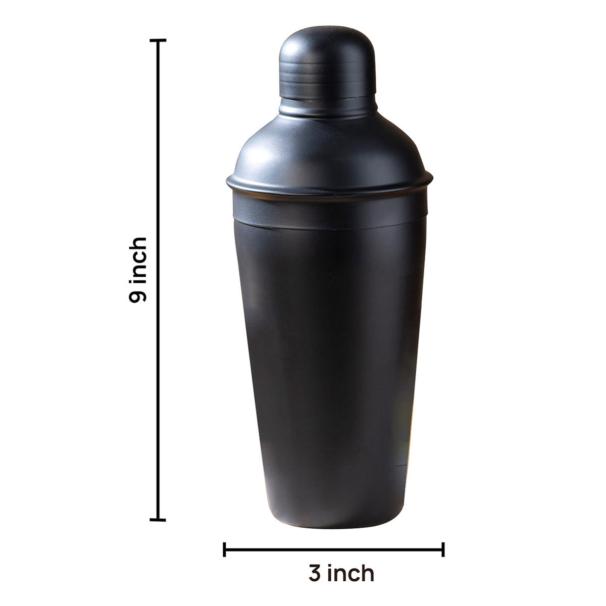 Stainless Steel Cocktail Shaker | Black | 550 ml、mySite、camillekostekn