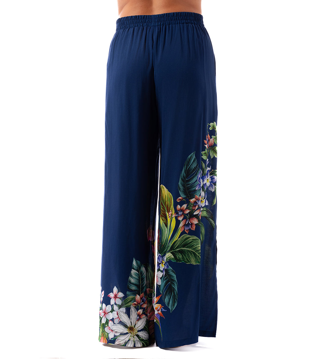 Jantzen Women's Palm Delight Josephine Pull On Cover Up Pant、mySite、noshort