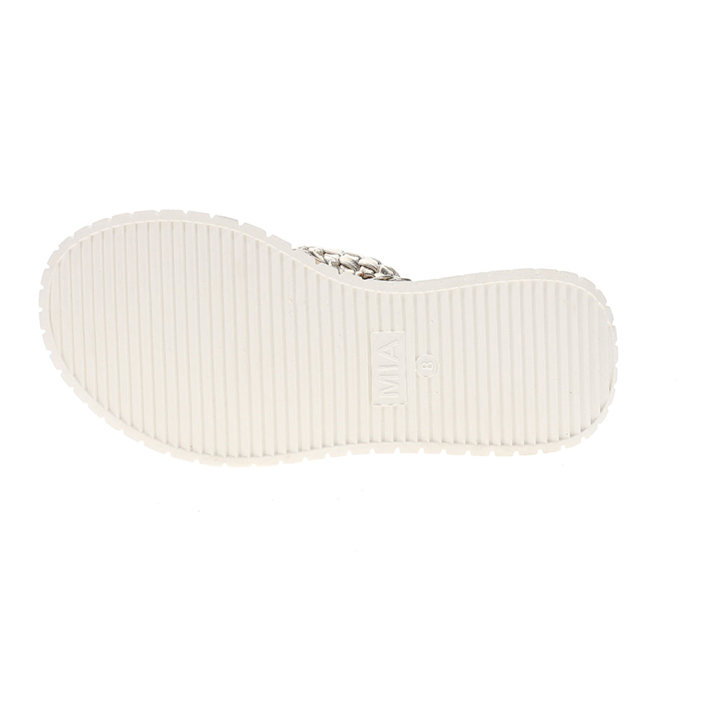 Yoshi Metallic Braided Platform Wedge Sandals、mySite、gtrtttuynbv