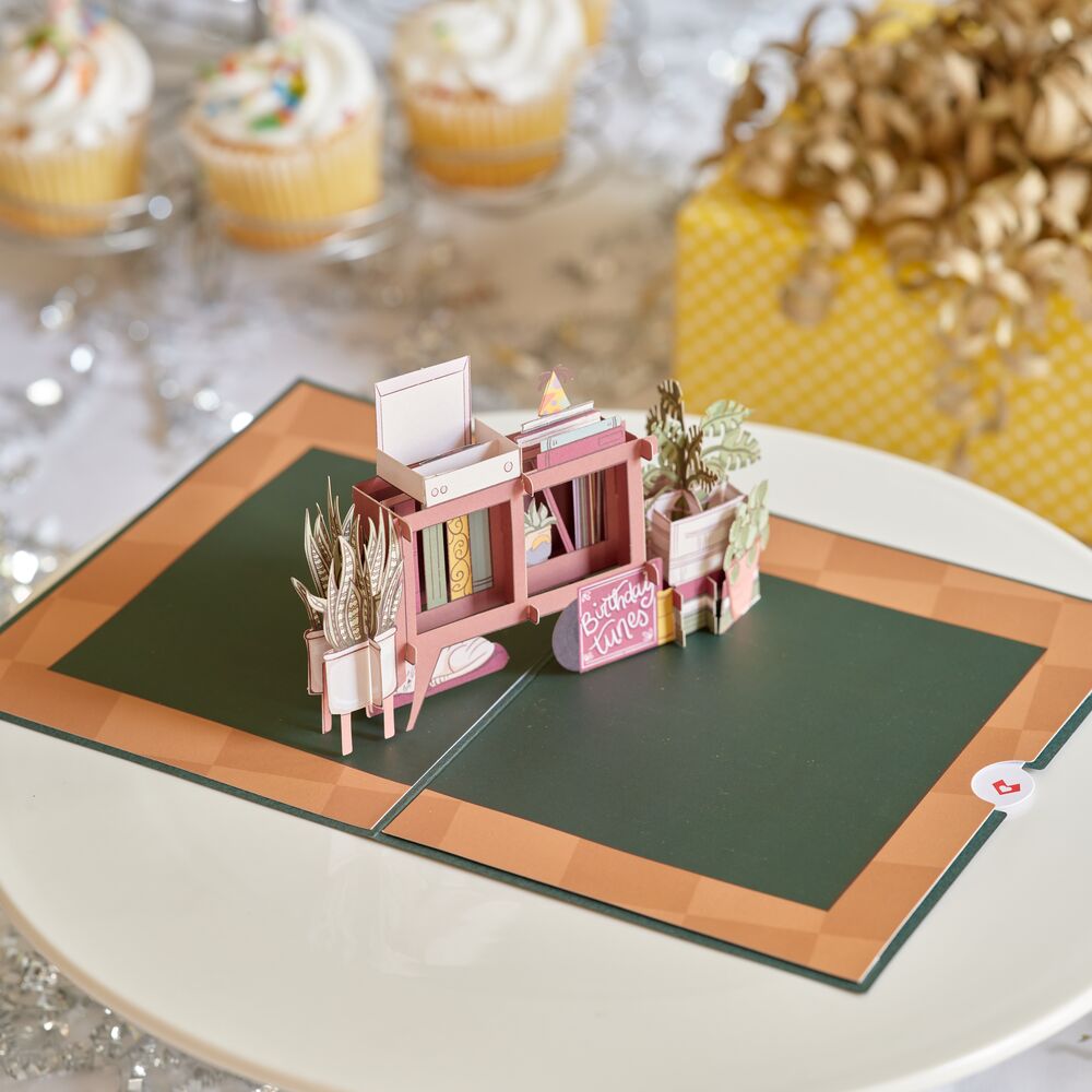 Birthday Houseplants Pop-Up Card、mySite、solidvoid