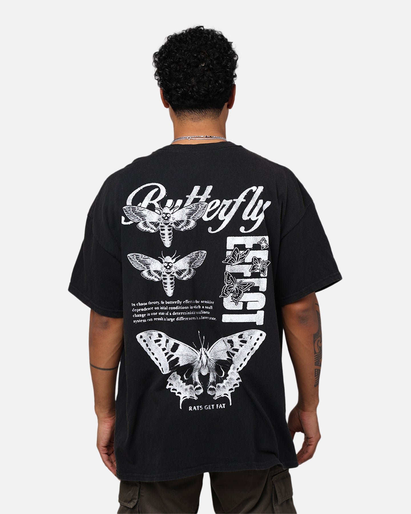 Rats Get Fat Butterfly Effect T-Shirt Black Wash、mySite、zt4zffjzw