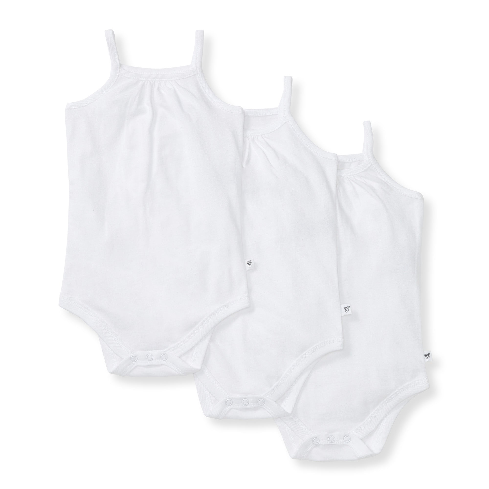  Solid Organic Cotton Baby Camisole Bodysuits 3 Pack、mySite、layawaytickets