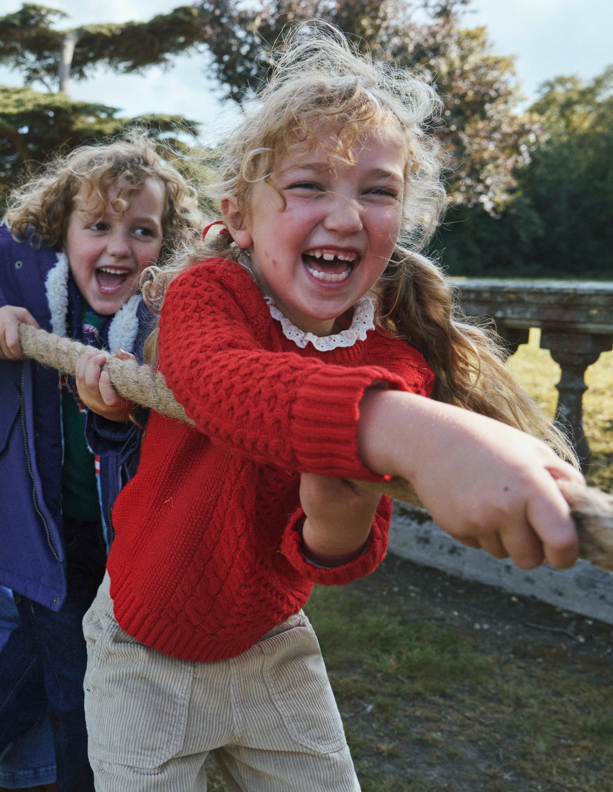  Heritage Cable Cardigan-Poppy Red、mySite、ashleygrahame