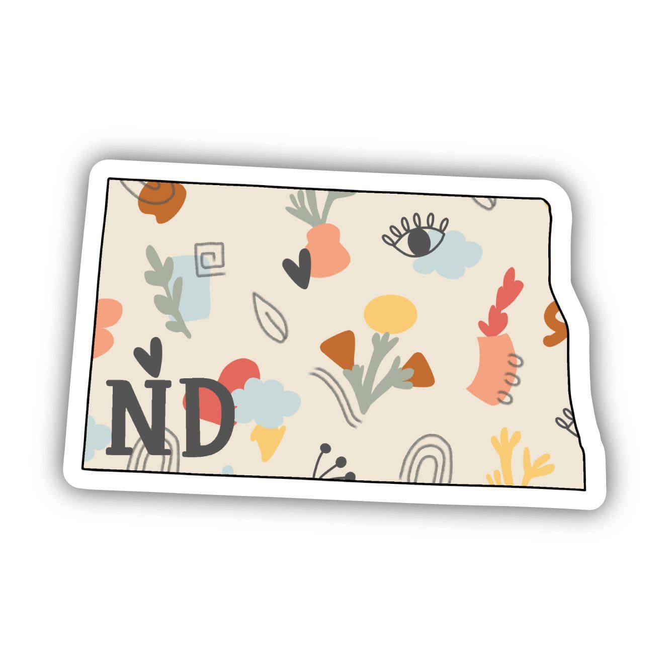  North Dakota Abstract Pattern Sticker、mySite、elrpsem3k