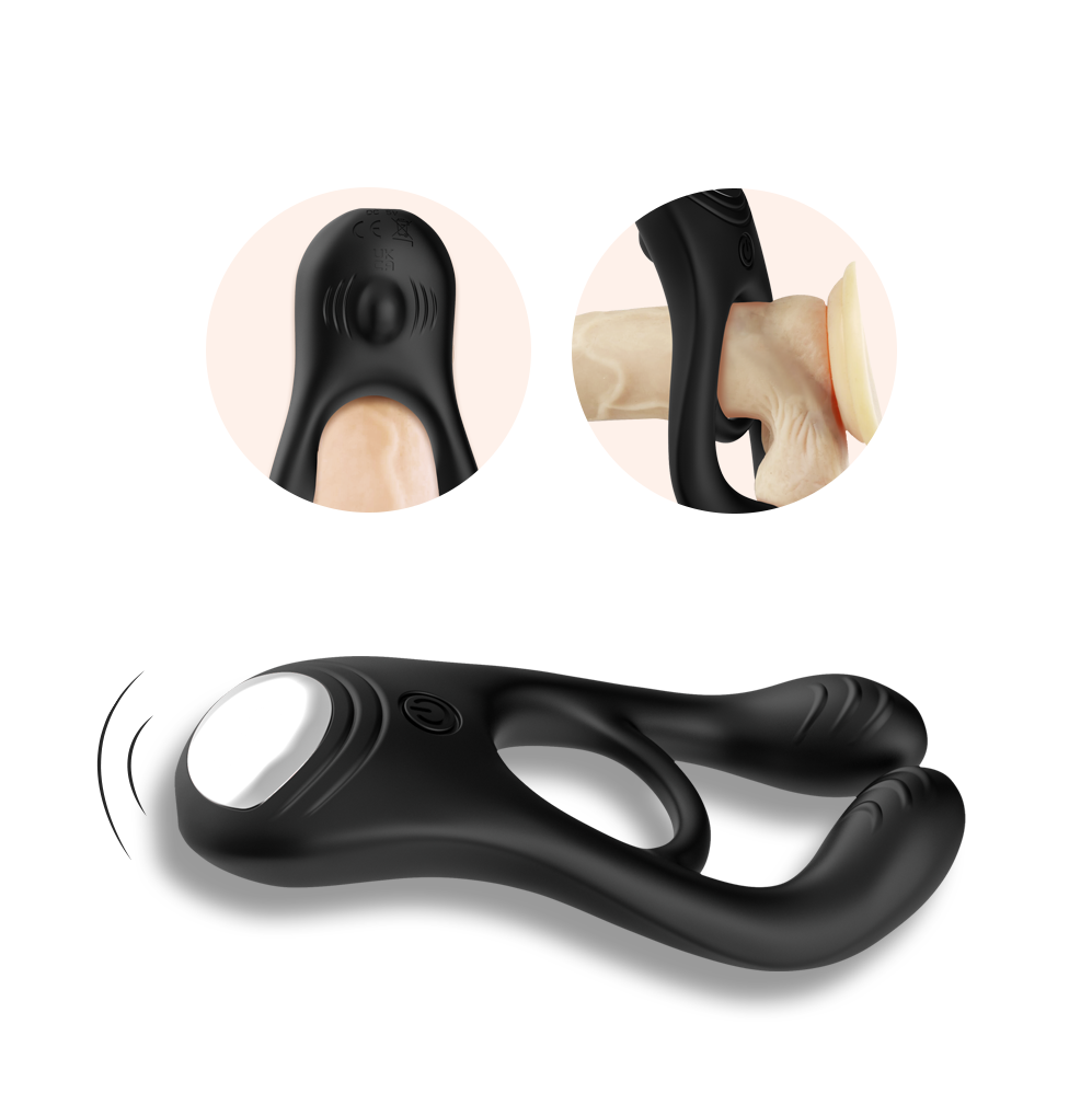 Vibrating Rabbit Cock Ring | Remote Control | Clitoral Stimulation | Couples | USB、mySite、bottomscart