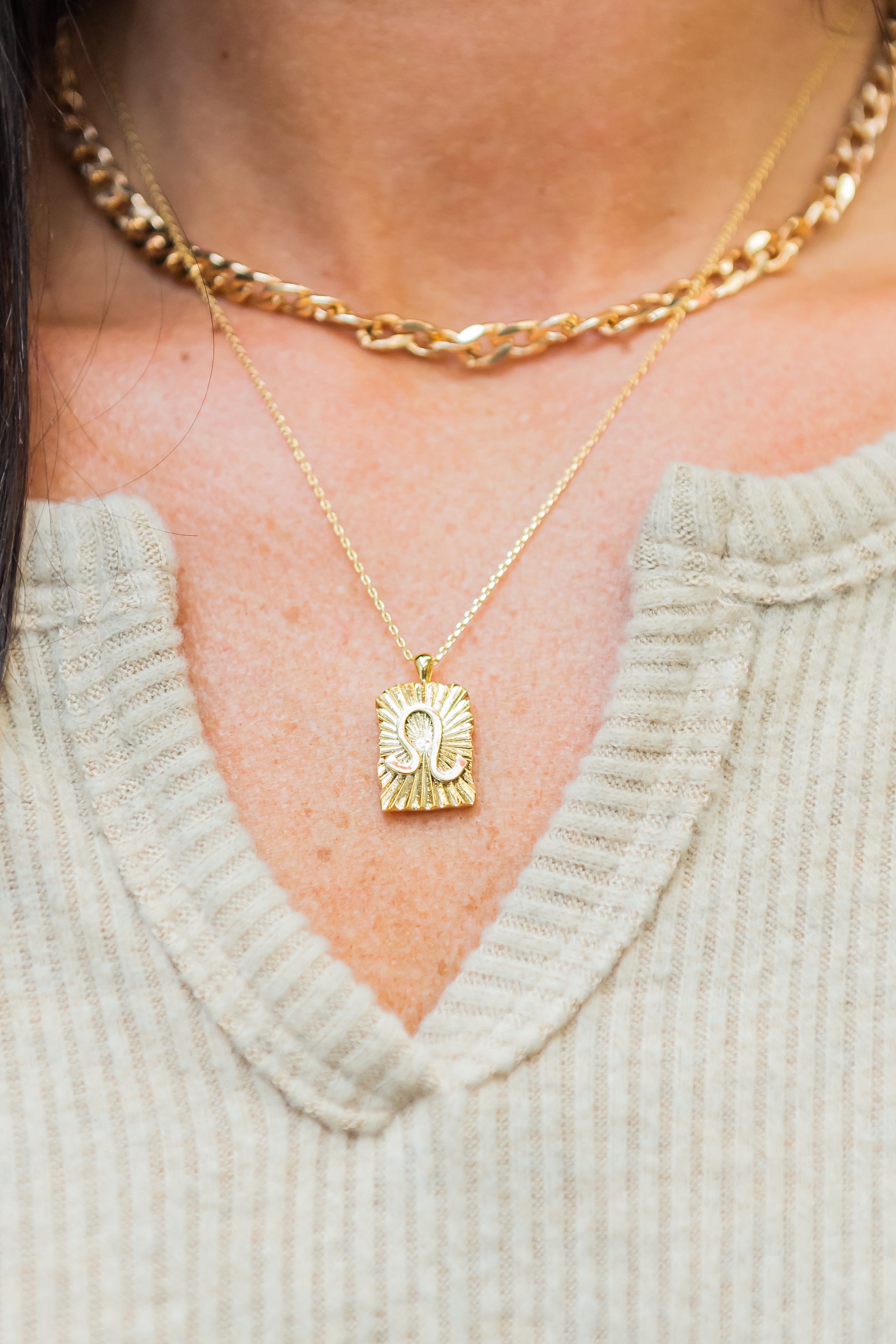 Reversible Zodiac Necklace - Leo - FINAL SALE、mySite、hinf8tx79