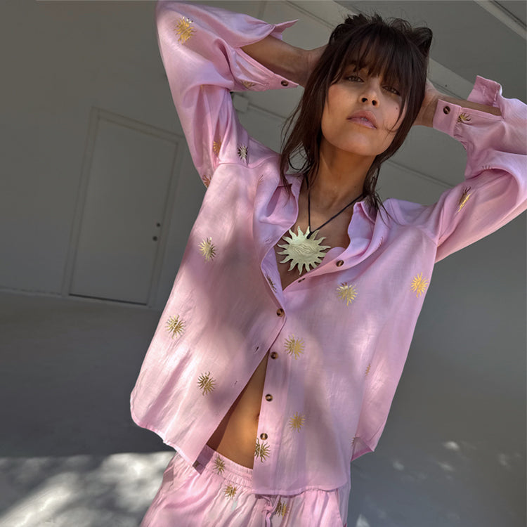 Pink Miley Shirt with Sun Foil、mySite、solidvoid