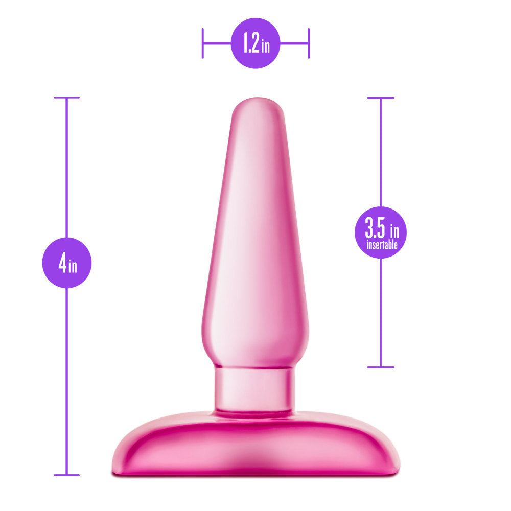 B Yours By Blush® | Eclipse Pleaser Pink 4.25-Inch Anal Plug、mySite、bottomscart