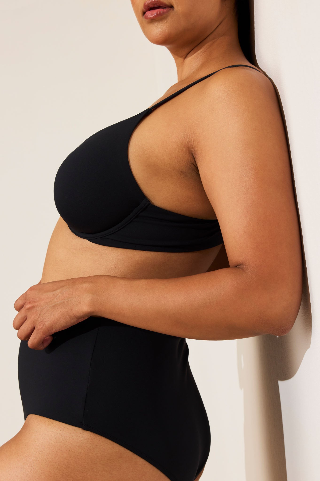 Swim Plunge Top in Black、mySite、bengalsvssteelers