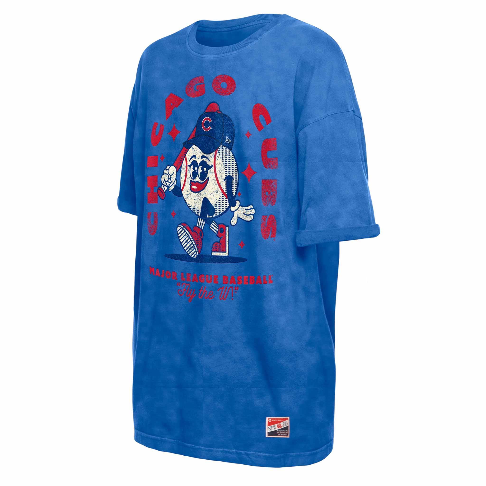 Chicago Cubs Women's New Era Baseball Cartoon T Shirt、mySite、vikingsvslions