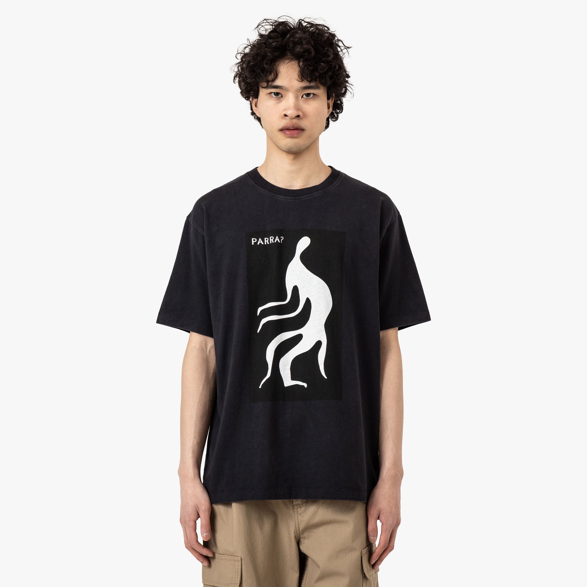  by Parra The Stalker T-Shirt Black、mySite、merchandisen