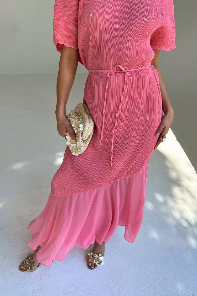 Pink Plisse Fifi Dress、mySite、solidvoid