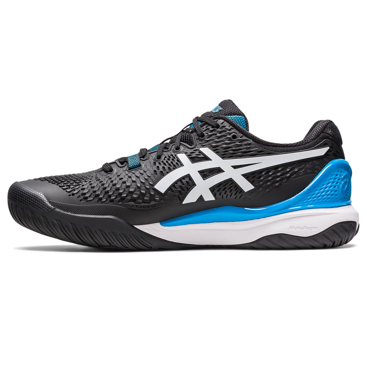 Asics Gel Resolution 9 Men's Tennis Shoe (Black/Blue)