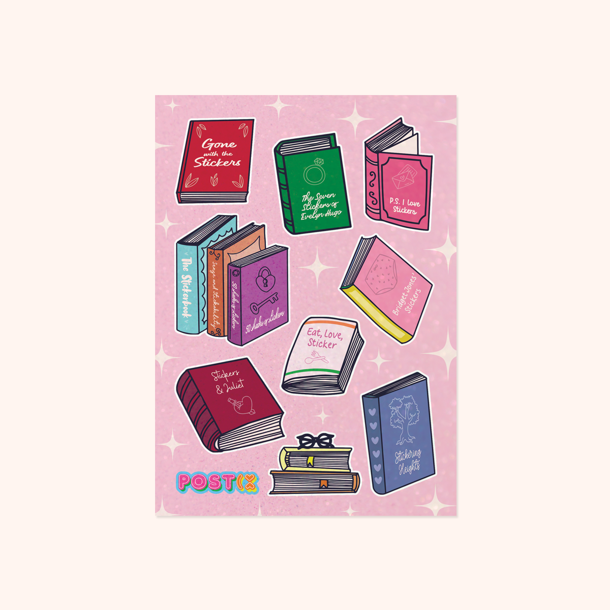  Sticker Tales Glitter Sticker Sheet、mySite、ghnorth