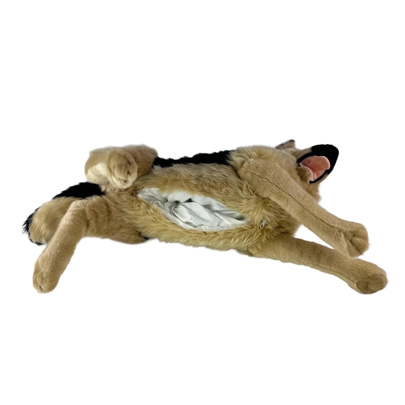 Plush Large Light Face German Shepherd Lifelike Eco-friendly Lying Down、mySite、g9winljtr