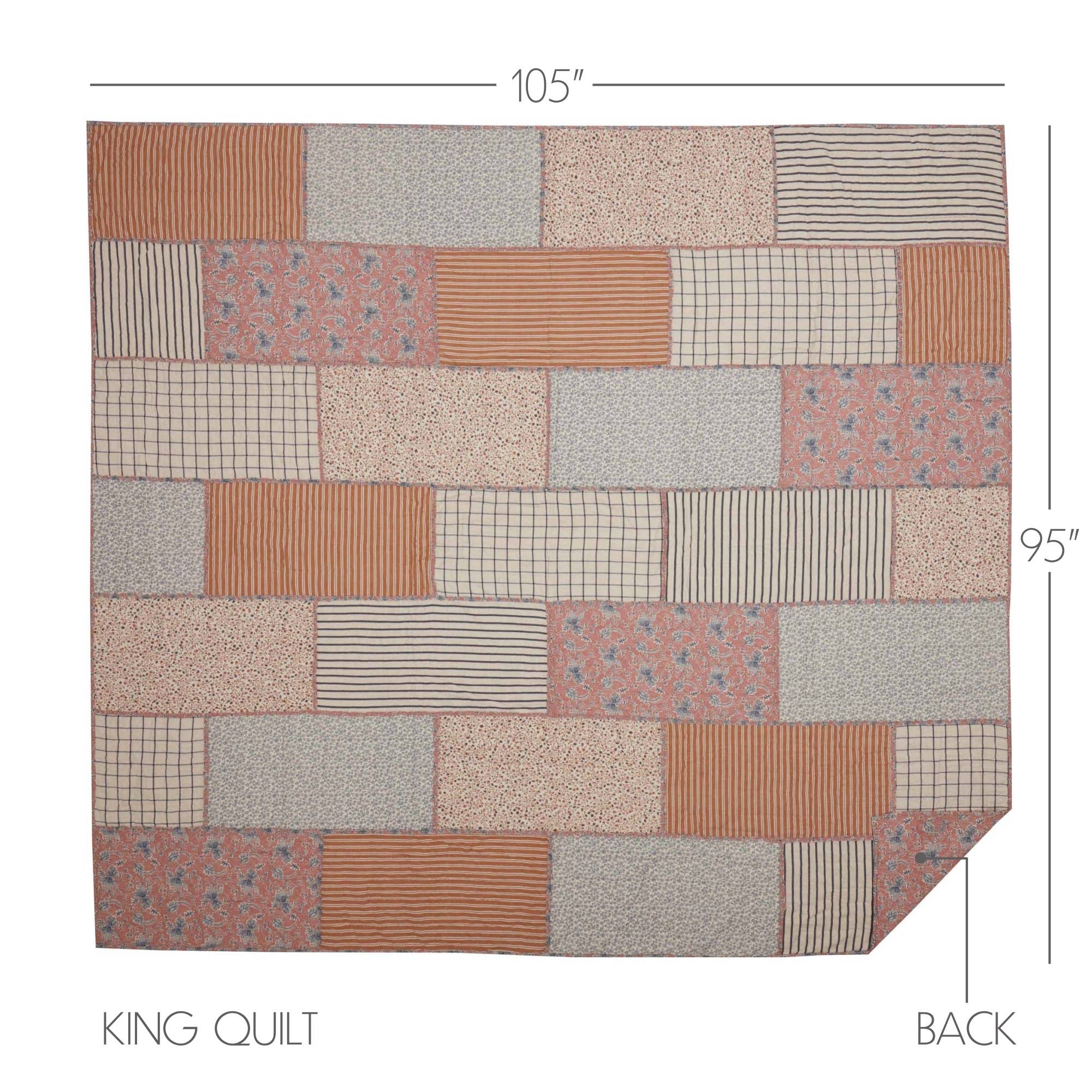 VHC Brands - Kaila King Quilt 105Wx95L、mySite、g9winljtr