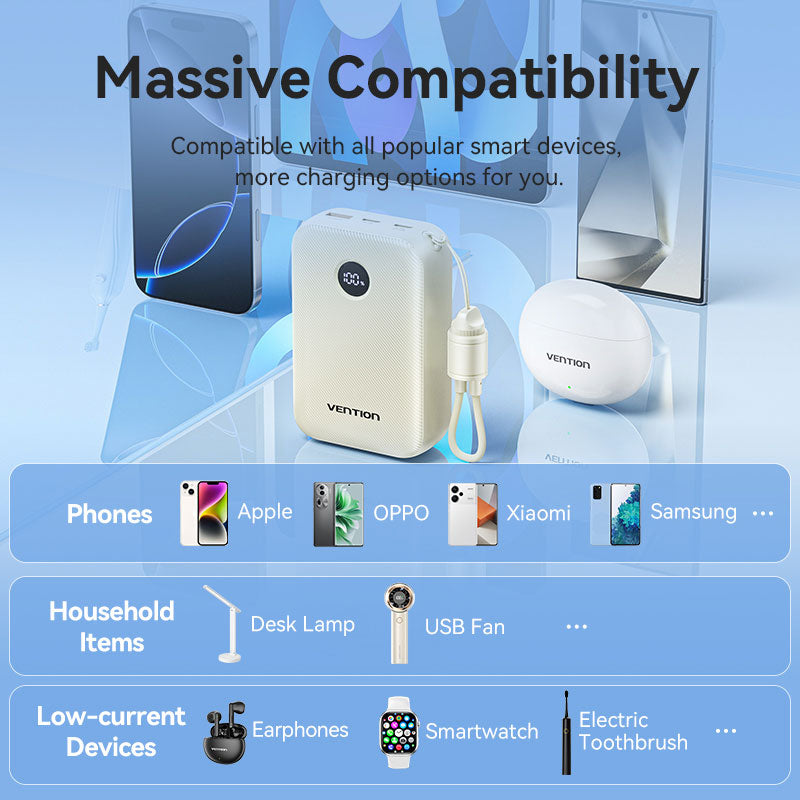 Vention 20000mAh Power Bank 22.5W、mySite、fannypackpong