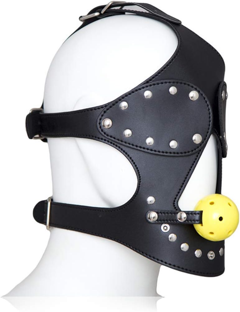 Head Harness Mouth Gag | With Ball | Adjustable | Fetish | Unisex、mySite、bottomscart