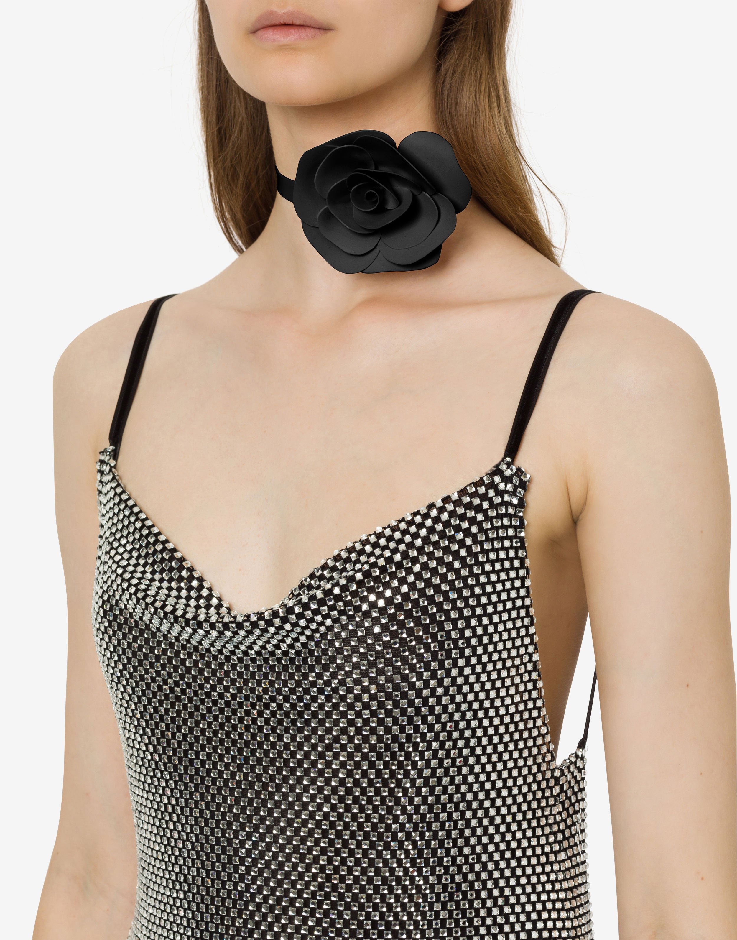 Choker con fiore in latex、mySite、aoinhome