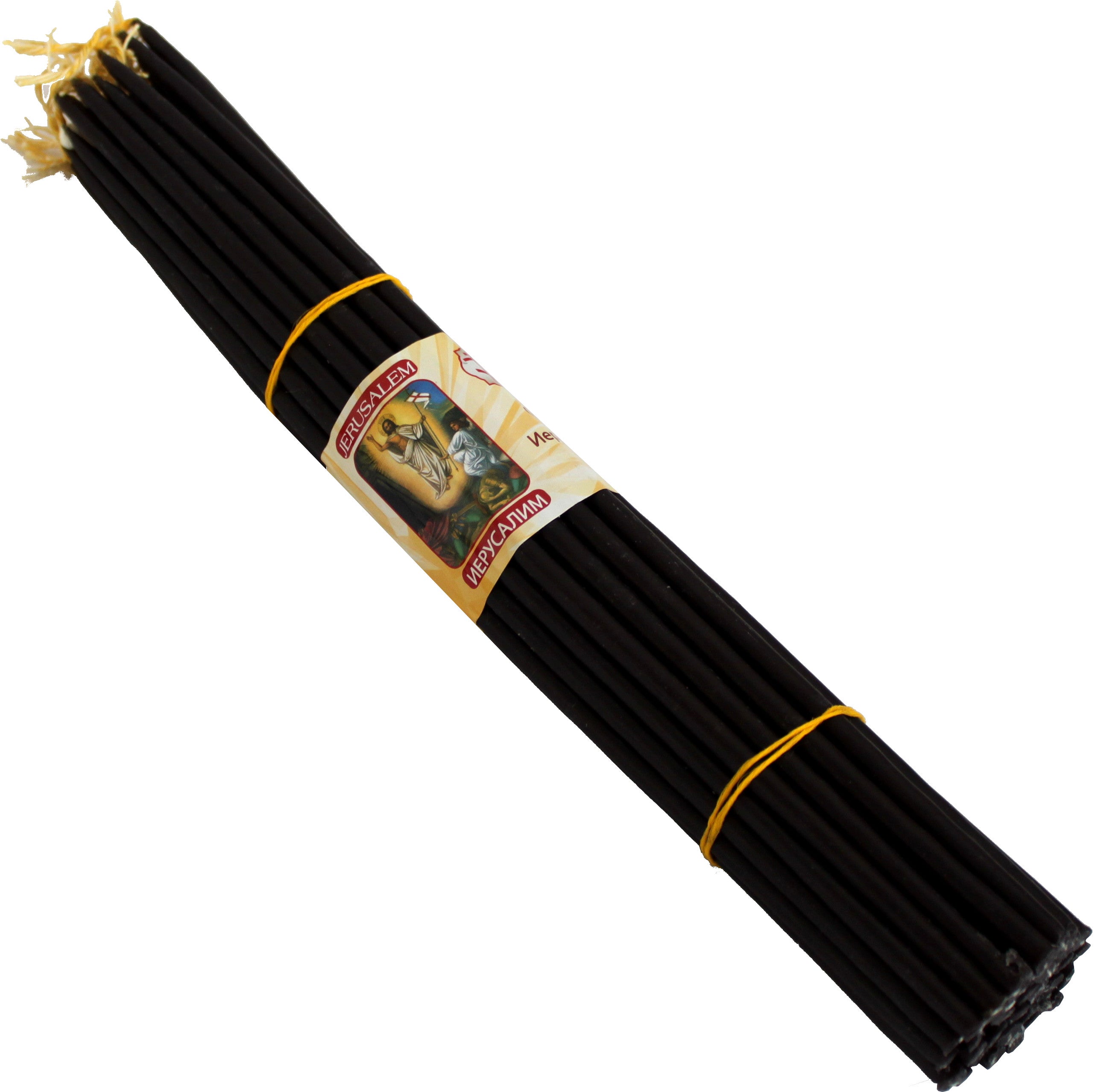 Holy Land Market Beeswax Holy Fire Easter Candles from Jerusalem - 33 Candles - Honey Color Candles、mySite、topwebapps