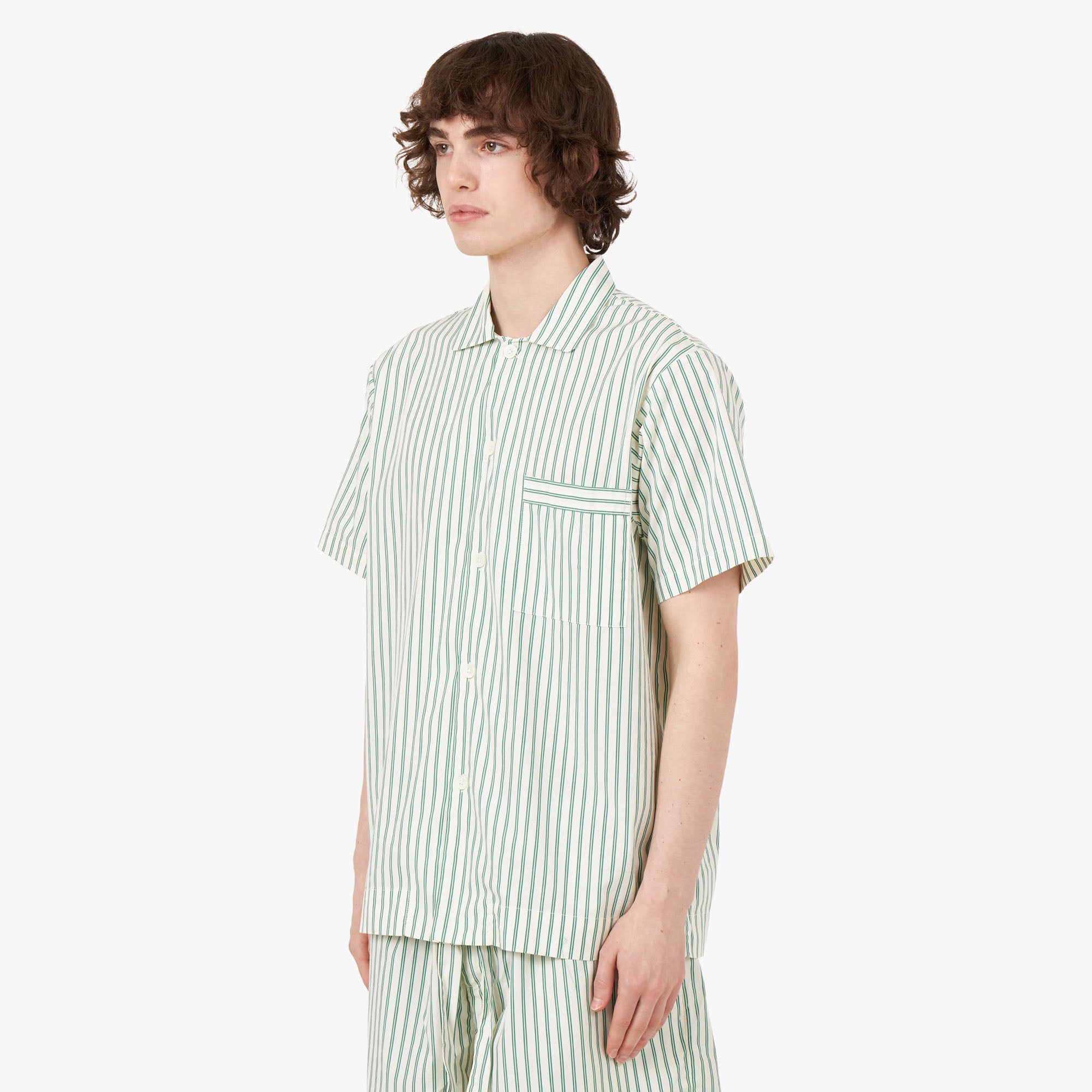  Tekla Poplin Short Sleeve Shirt / Clover Stripes、mySite、merchandisen