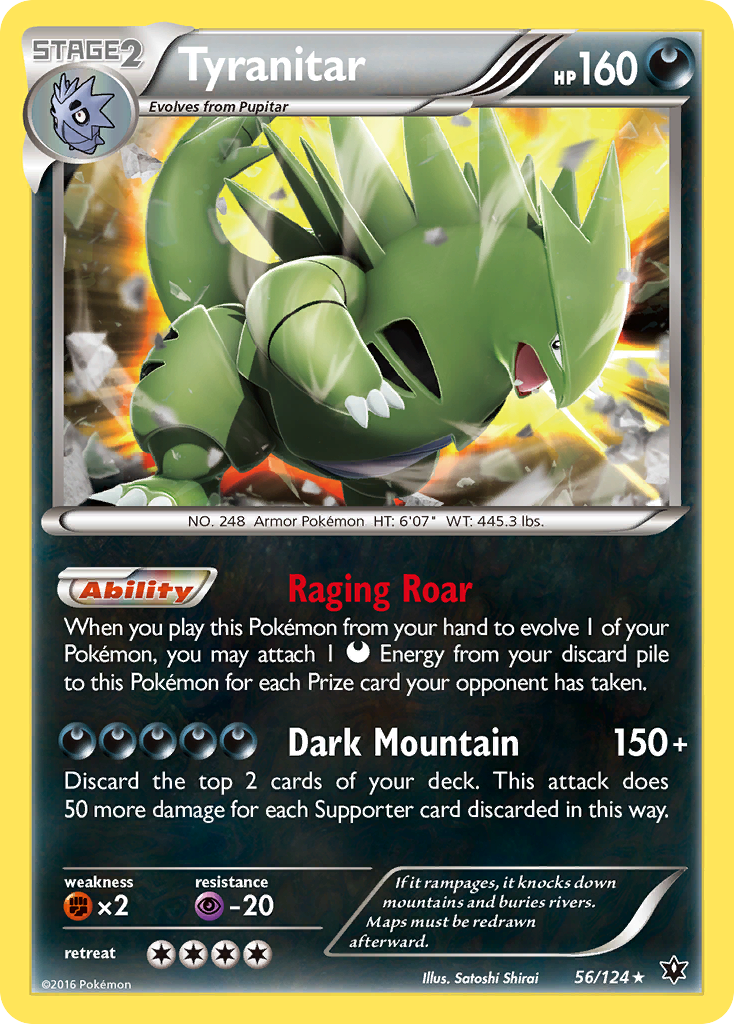 Tyranitar (56/124) XY: Fates Collide、mySite、waistdrama