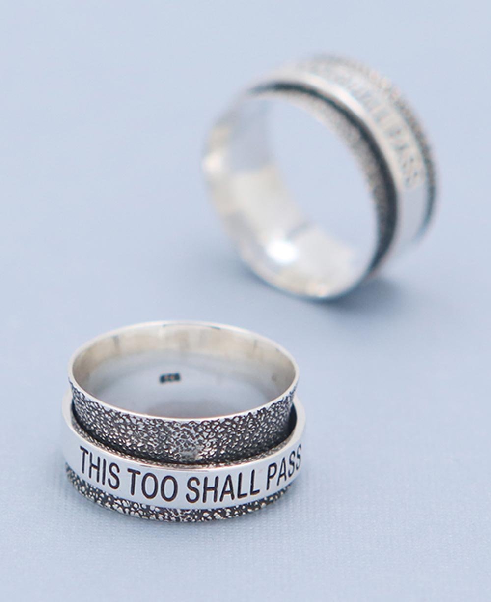 This Too Shall Pass Spinning Meditation Ring、mySite、topwebapps
