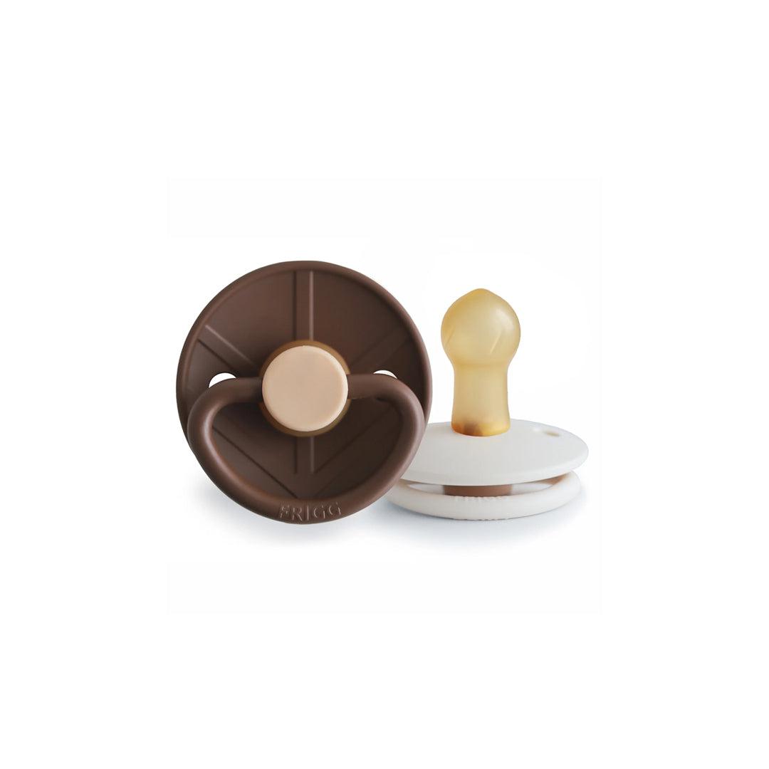 FRIGG Little Viking Silicone Pacifier - 2 Pack - Cocoa/Cream、mySite、merchandisen