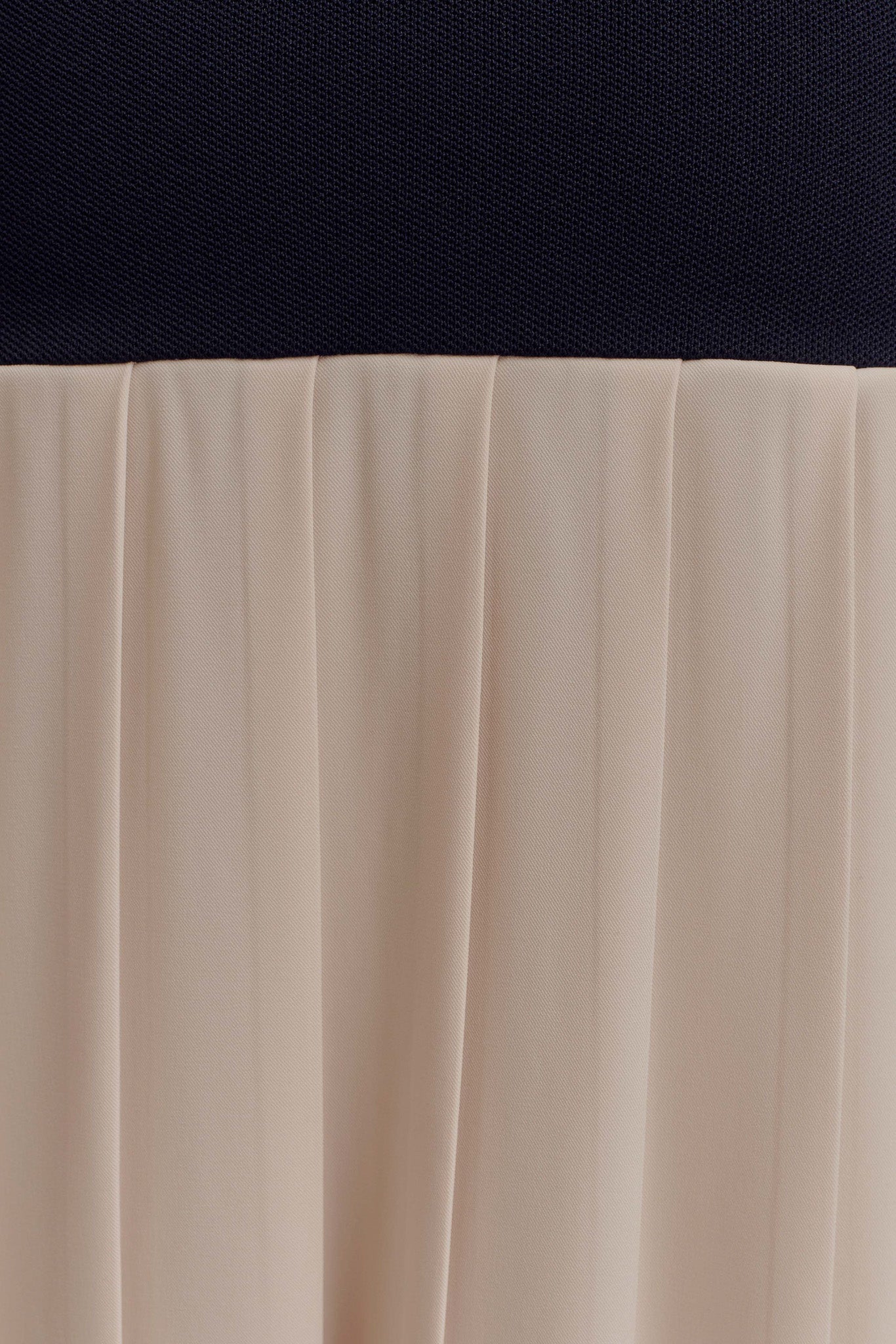 Presley Contrast Knit Off Shoulder Maxi Dress - Navy And Cream、mySite、solidvoid