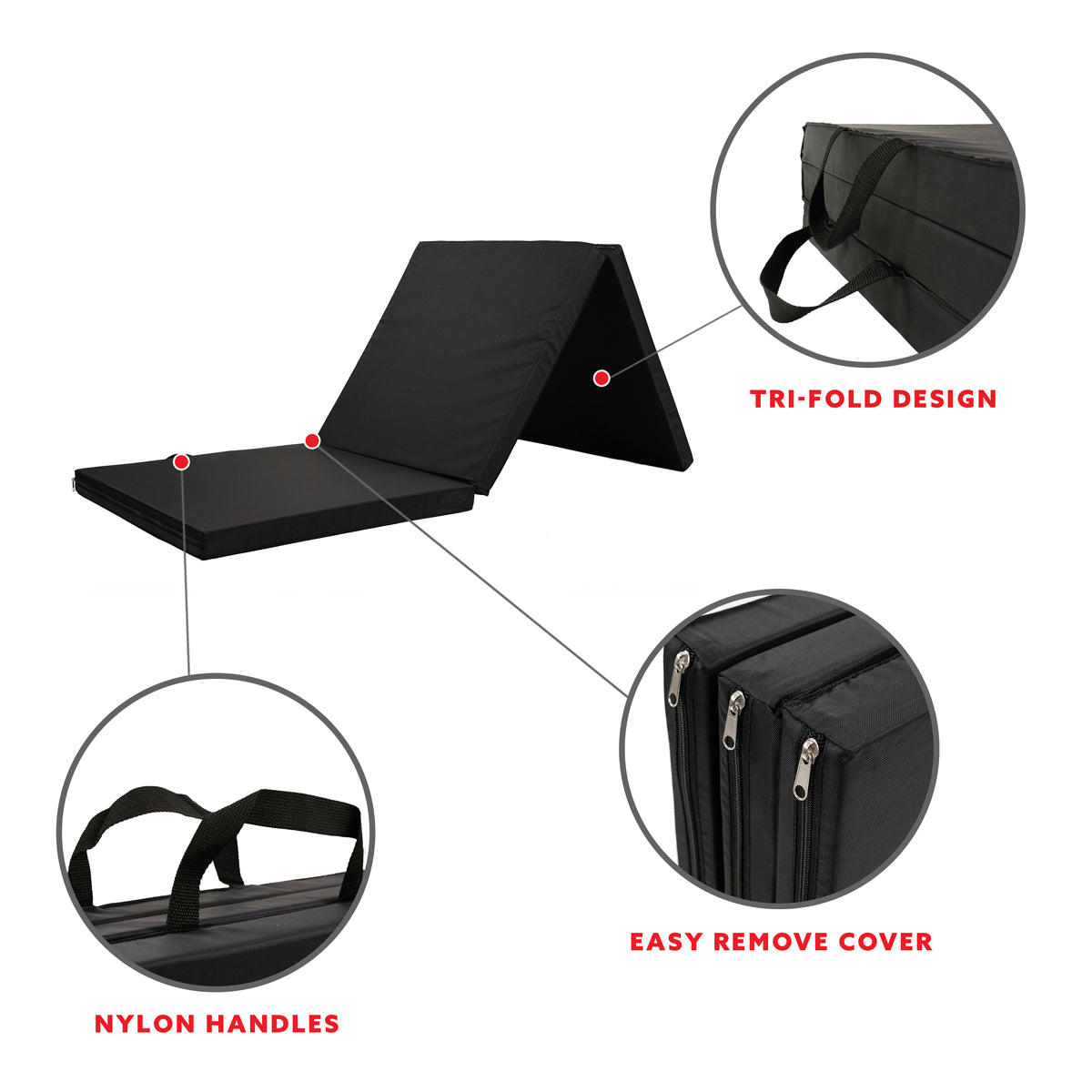  Tri Fold Exercise Mat、mySite、ghnorth