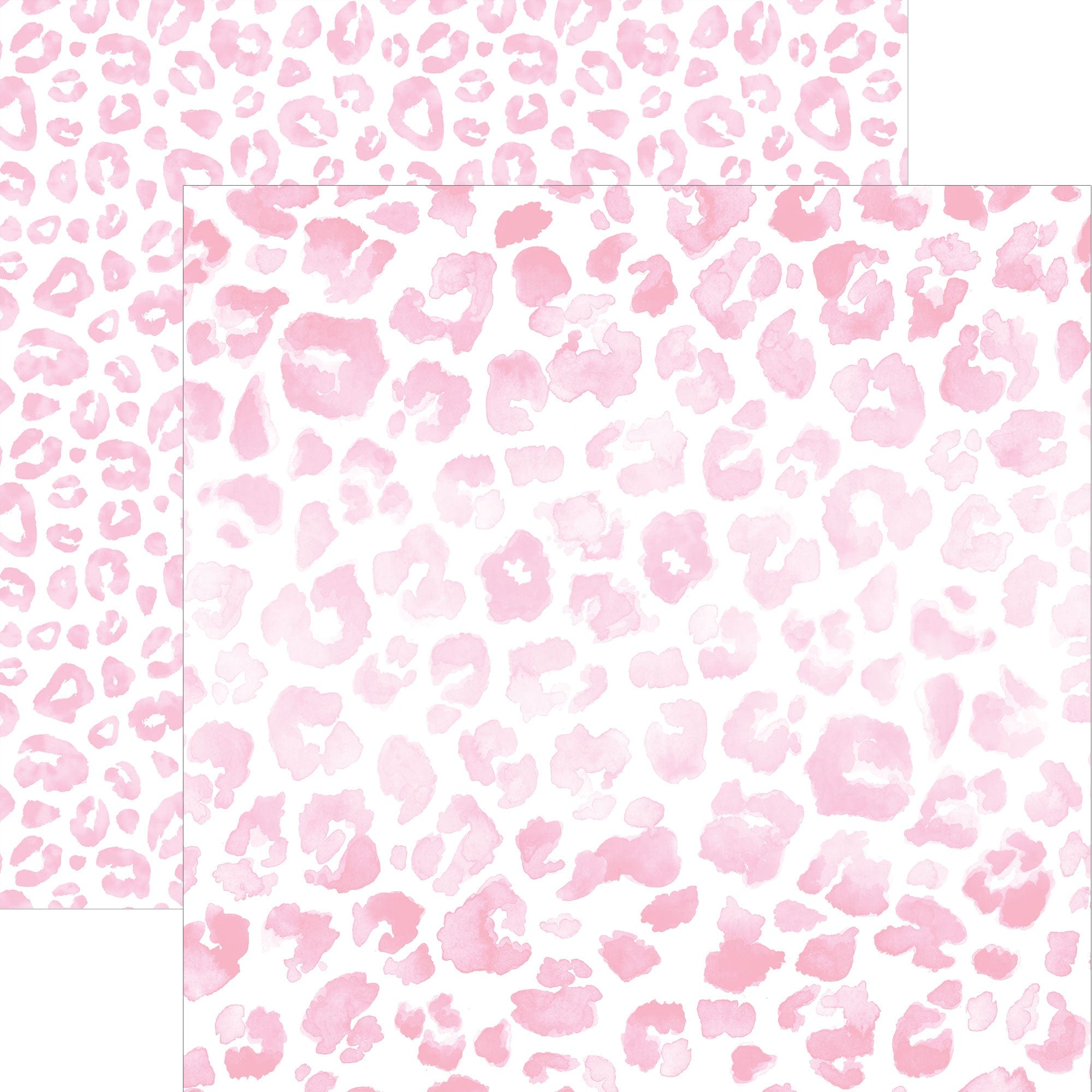  Pink Watercolor Leopard Print 12 x 12 Paper、mySite、ghnorth