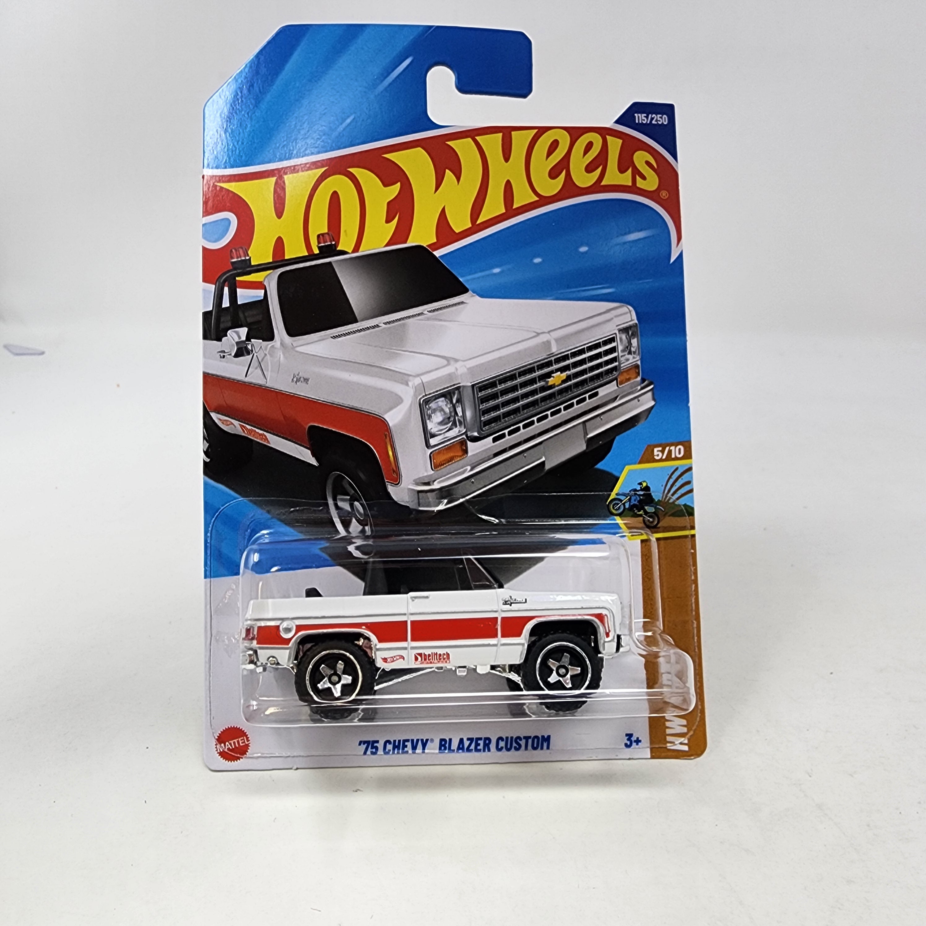 '75 Chevy Blazer Custom #115 * White * 2025 Hot Wheels NEW! L Case、mySite、hgirdovlk