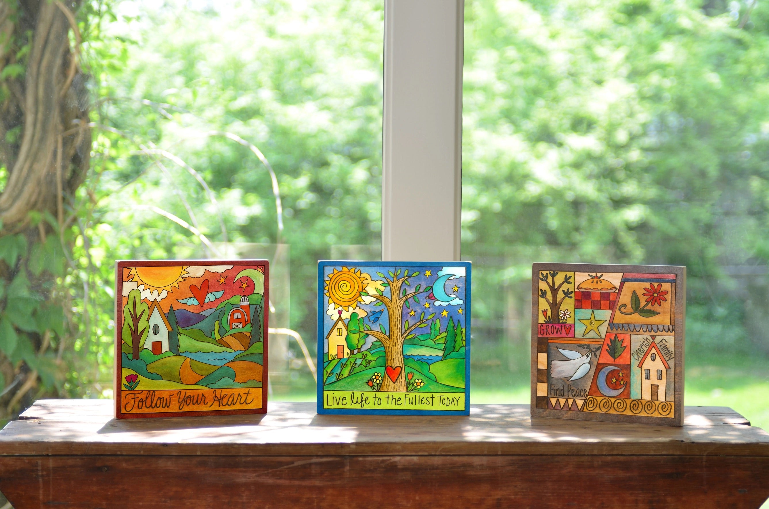 Tree of Life Wood 9x9 Plaque、mySite、g9winljtr