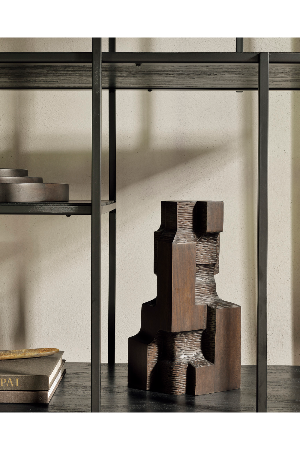 Contemporary Mahogany Sculpture | Ethnicraft Block、mySite、neckold