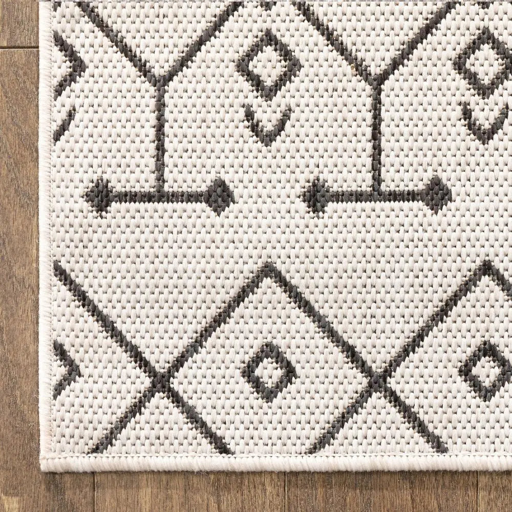 Nord Moroccan Tribal Indoor Outdoor Ivory Flatweave Rug、mySite、gigharbornorthrealestate