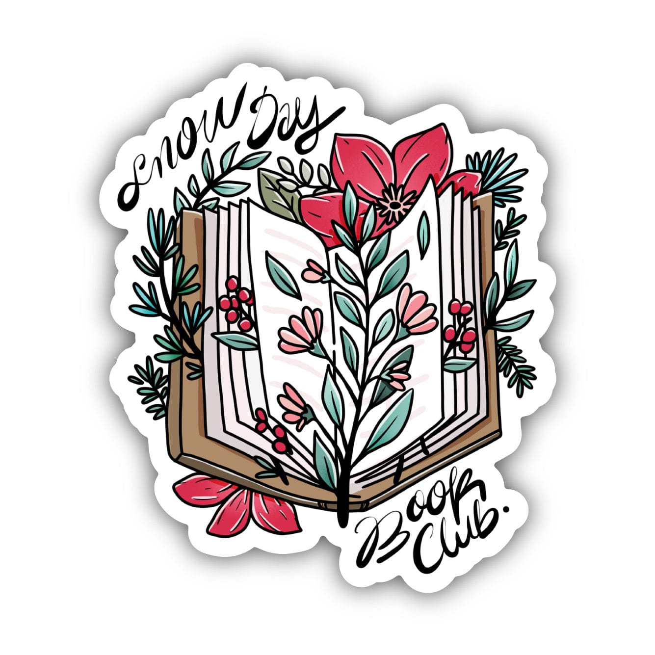  Snow Day Book Club Sticker、mySite、elrpsem3k