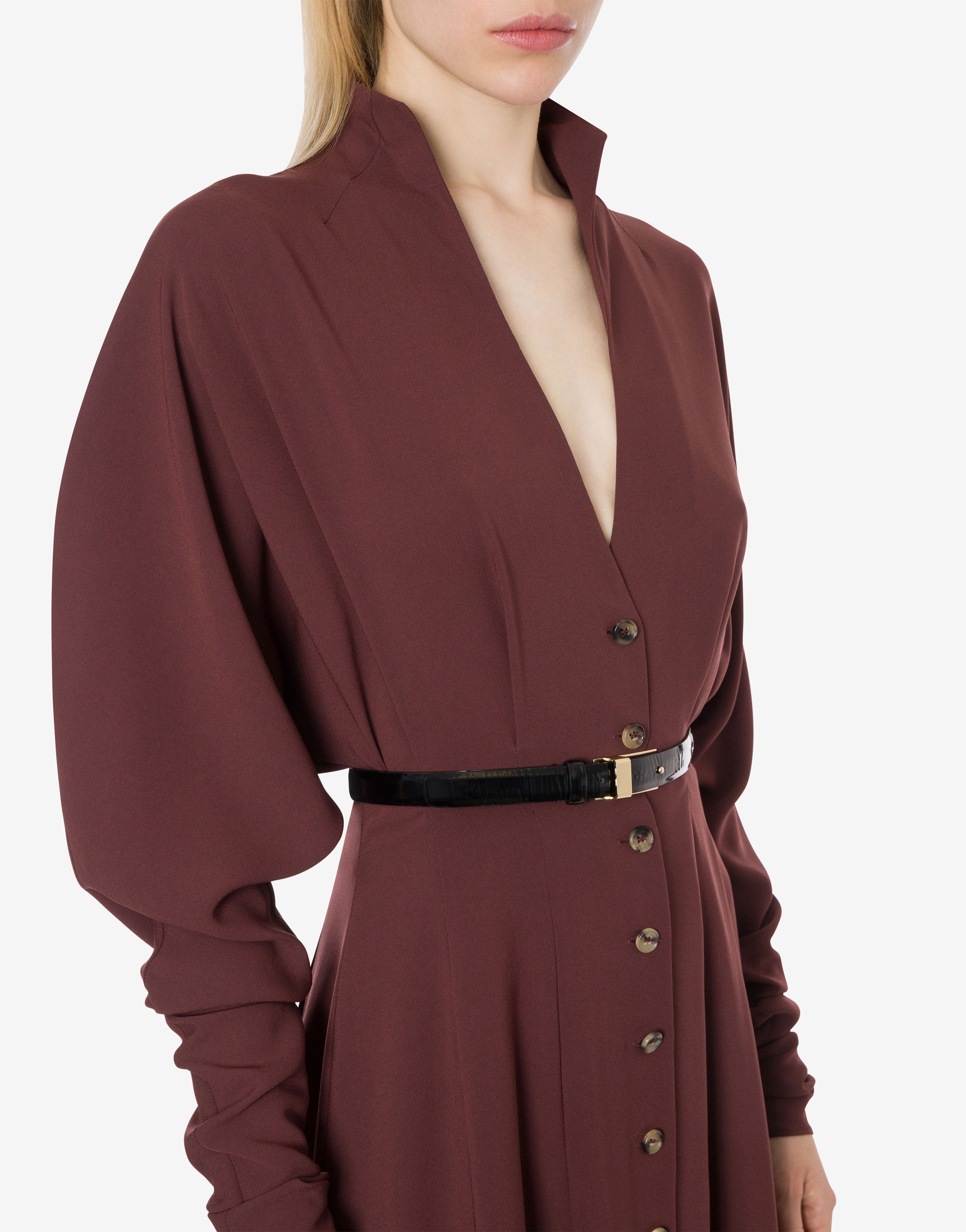 Abito chemisier in light crêpe、mySite、aoinhome