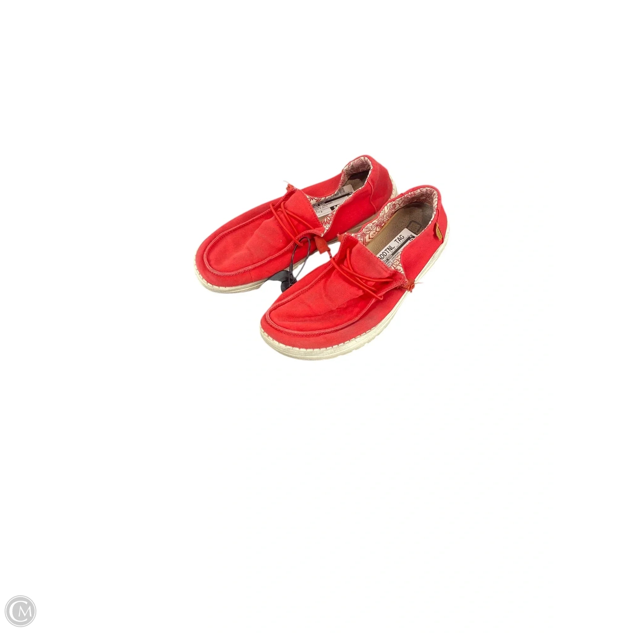 Shoes Sneakers By Hey Dude In Red & White, Size: 8、mySite、garagedoors4me